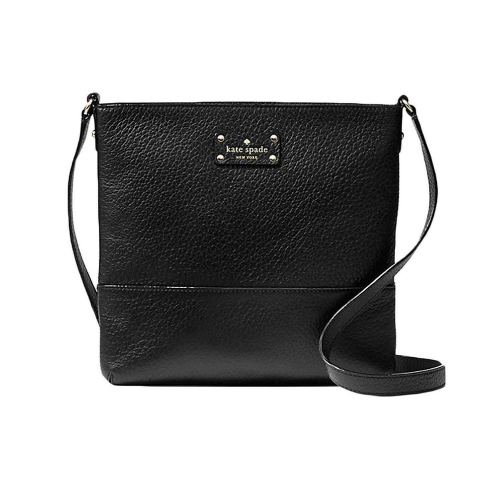 Kate Spade women’s black leather shoulder bag L99-12